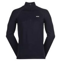 Hugo Boss Men's Perfom-X Quarter Zip Sweatshirt, Blue Blue
