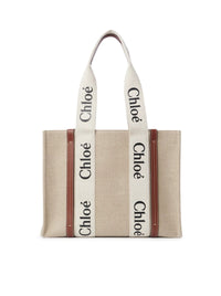 Chloe` Chloe` Women Woody Linen Tote Bag