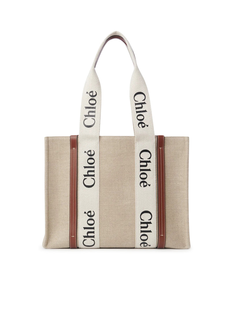 Chloe` Chloe` Women Woody Linen Tote Bag