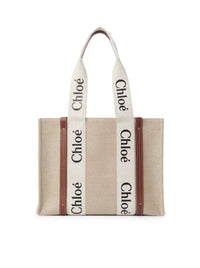 Chloe` Chloe` Women Woody Linen Tote Bag