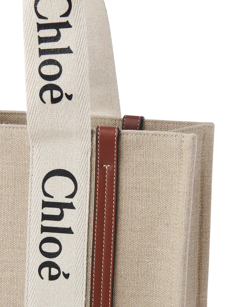 Chloe` Chloe` Women Woody Linen Tote Bag
