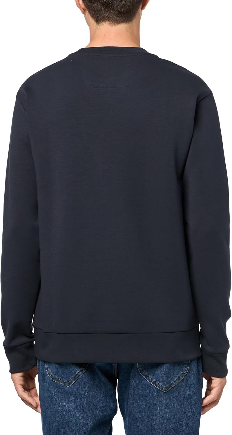 Hugo Boss Men's Salbo Iconic Logo Crewneck Sweater, Blue