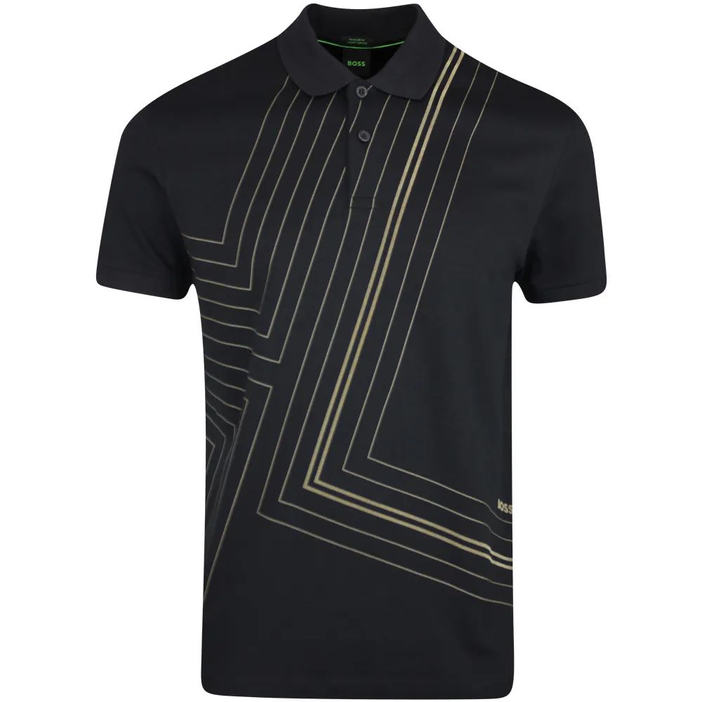 Hugo Boss Men's Paddy 2 Short Sleeve Polo, Black Black