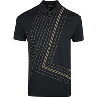 Hugo Boss Men's Paddy 2 Short Sleeve Polo, Black Black
