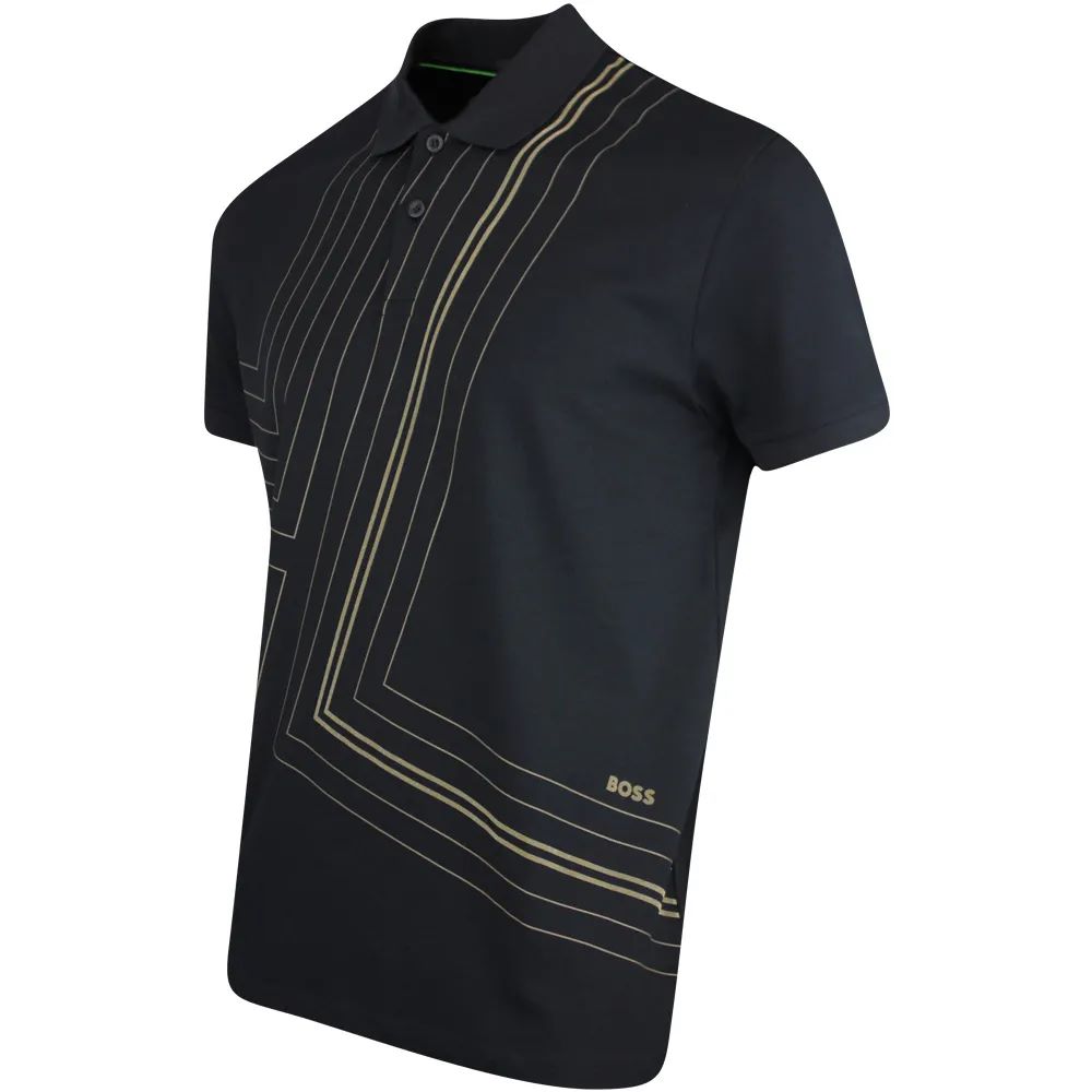Hugo Boss Men's Paddy 2 Short Sleeve Polo, Black