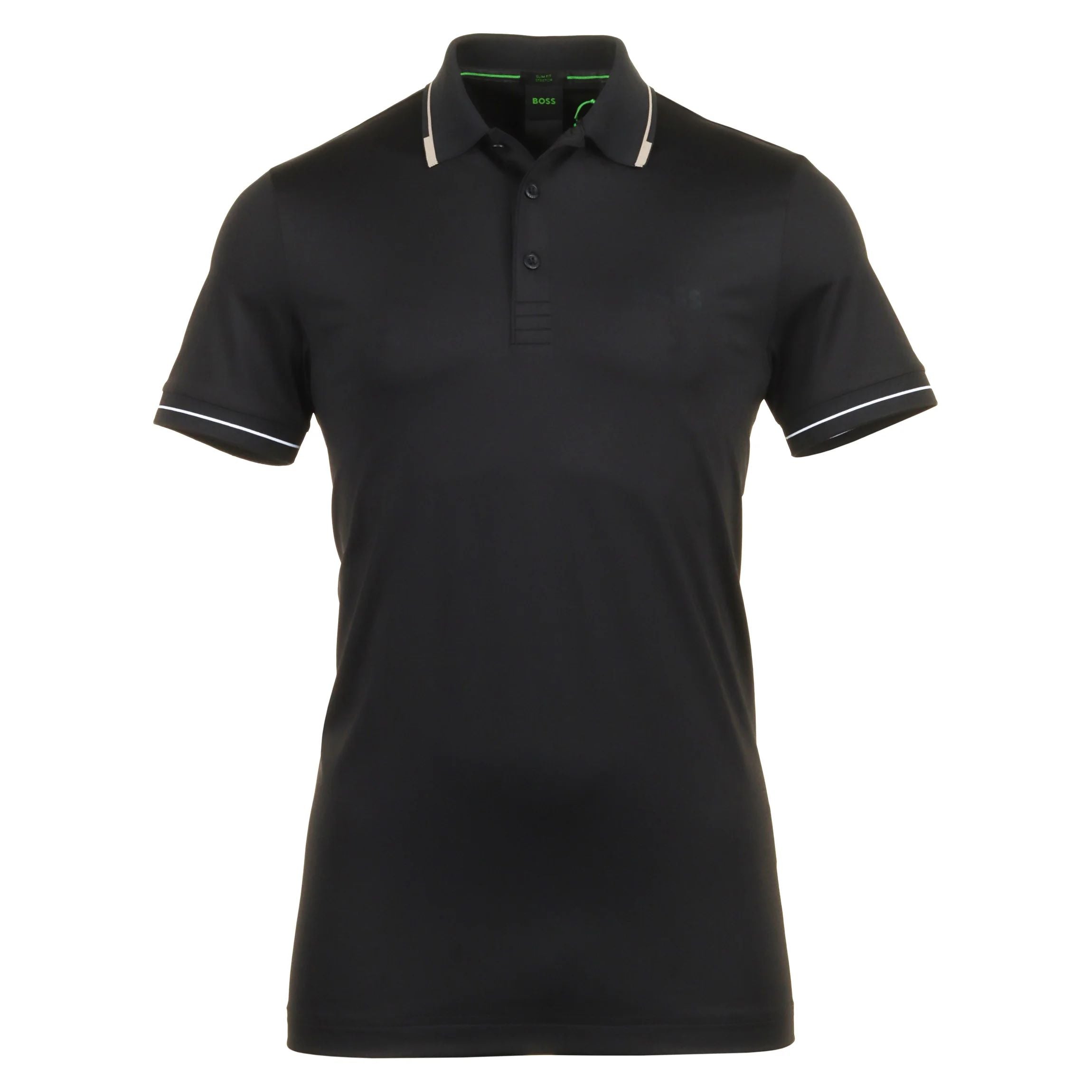 Hugo Boss Men's Paul Pro Short Sleeve Polo, Black Black