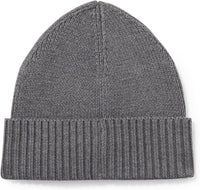 Hugo Boss Men's Edo Double B Logo Beanie, Medium Grey