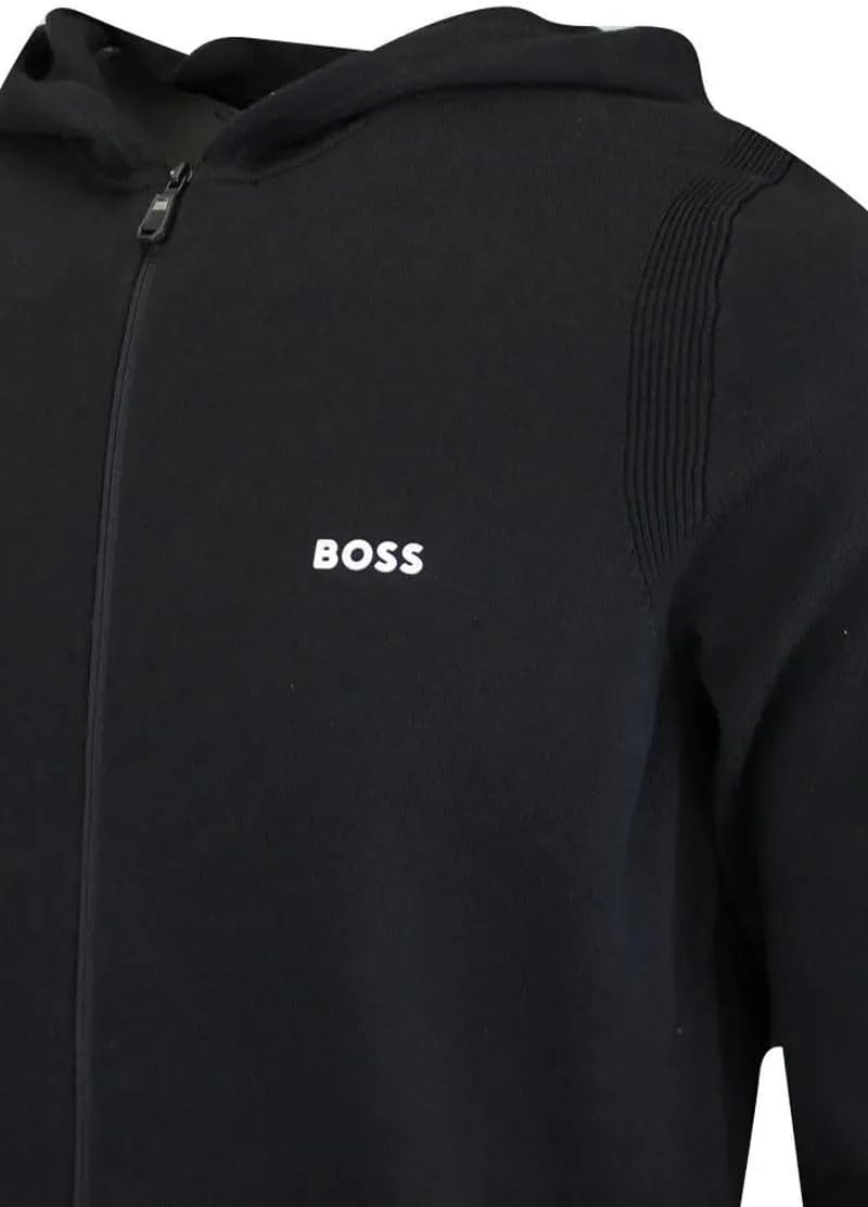 Hugo Boss Men's Ever-X Full Zip Sweatshirt, Black