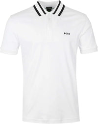 Hugo Boss Men's Paule Short Sleeve Polo, White White