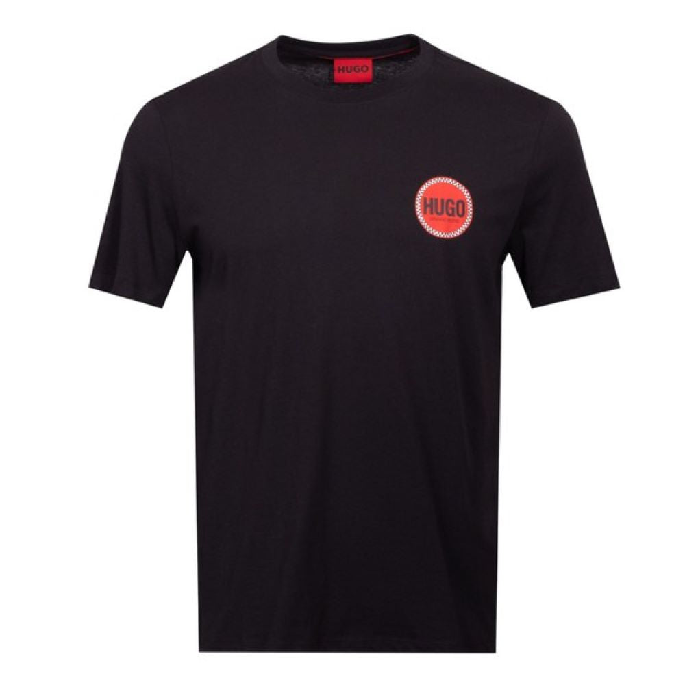 Hugo Men's Danetchorb Patch Logo T-Shirt, Black Black