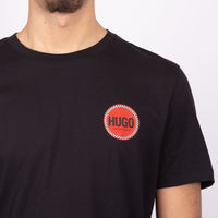 Hugo Men's Danetchorb Patch Logo T-Shirt, Black