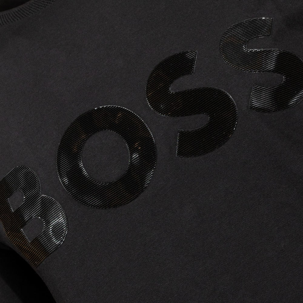 Hugo Boss Men's Tee Mirror 2 Short Sleeve Crewneck Tee, Black