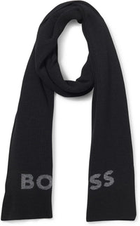 Hugo Boss Men's Elio Scarf, Black One Size Black