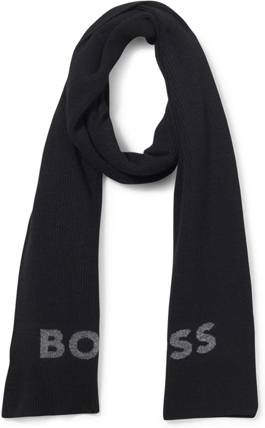 Hugo Boss Men's Elio Scarf, Black One Size Black