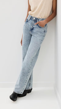rag & bone Women's Shea High-Rise Straight Leg Jeans, Quincy