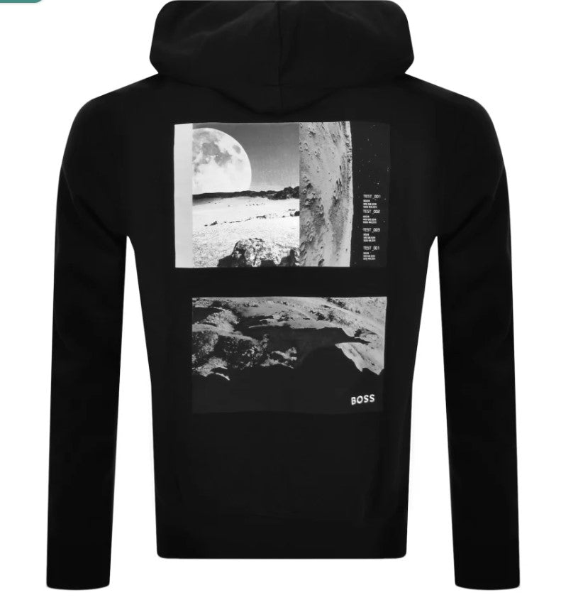 Hugo Boss Men's Ze Titano Full Zip Sweatshirt, Black