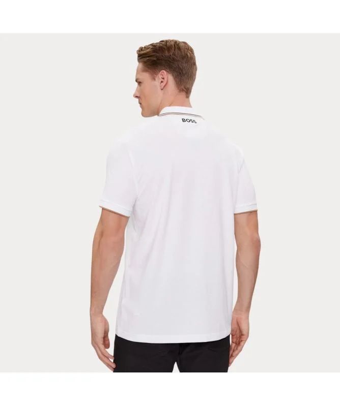 Hugo Boss Men's Paddy Pro Sretch Polo, White