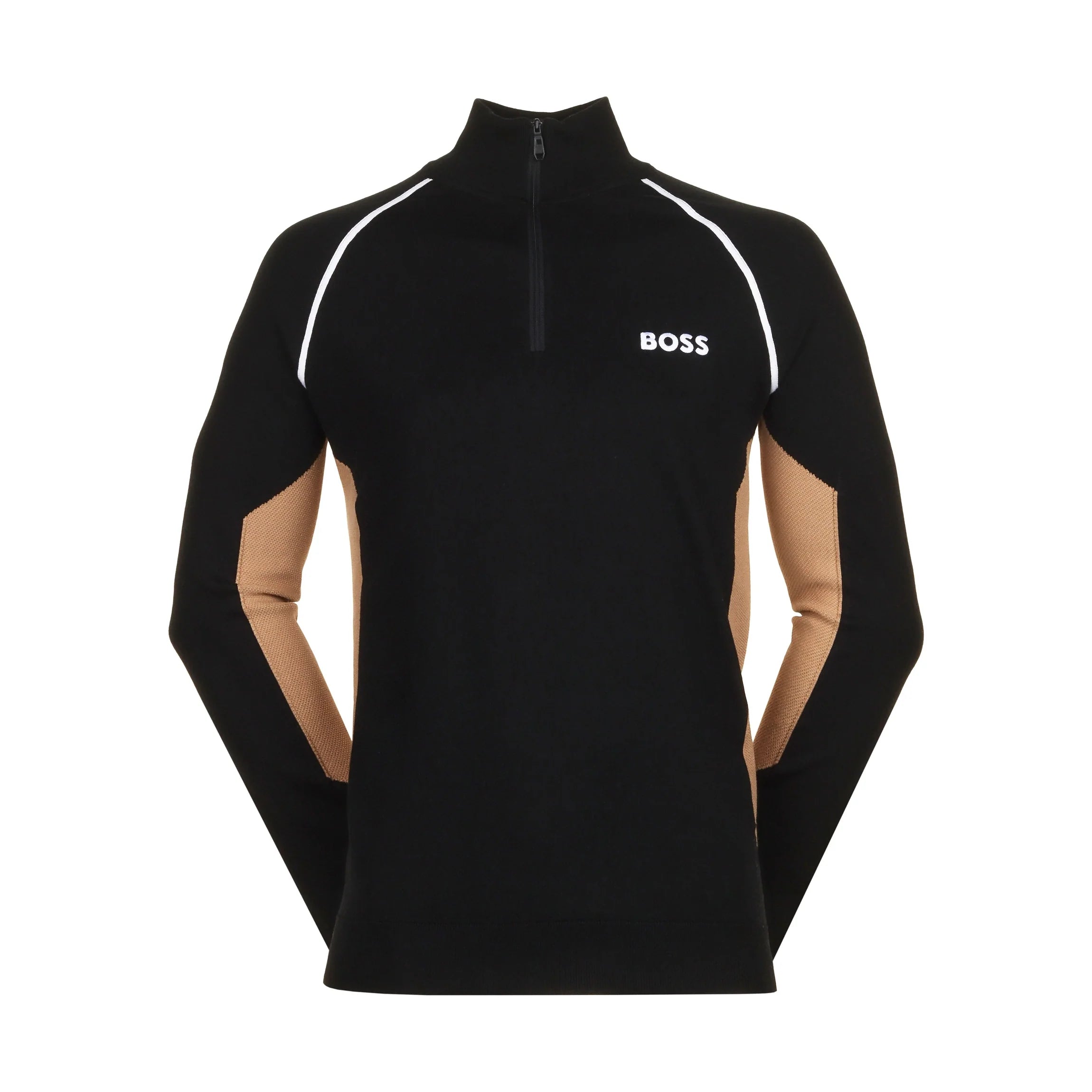 Hugo Boss Men's Hydro-X Quarter Zip Sweatshirt, Black Black