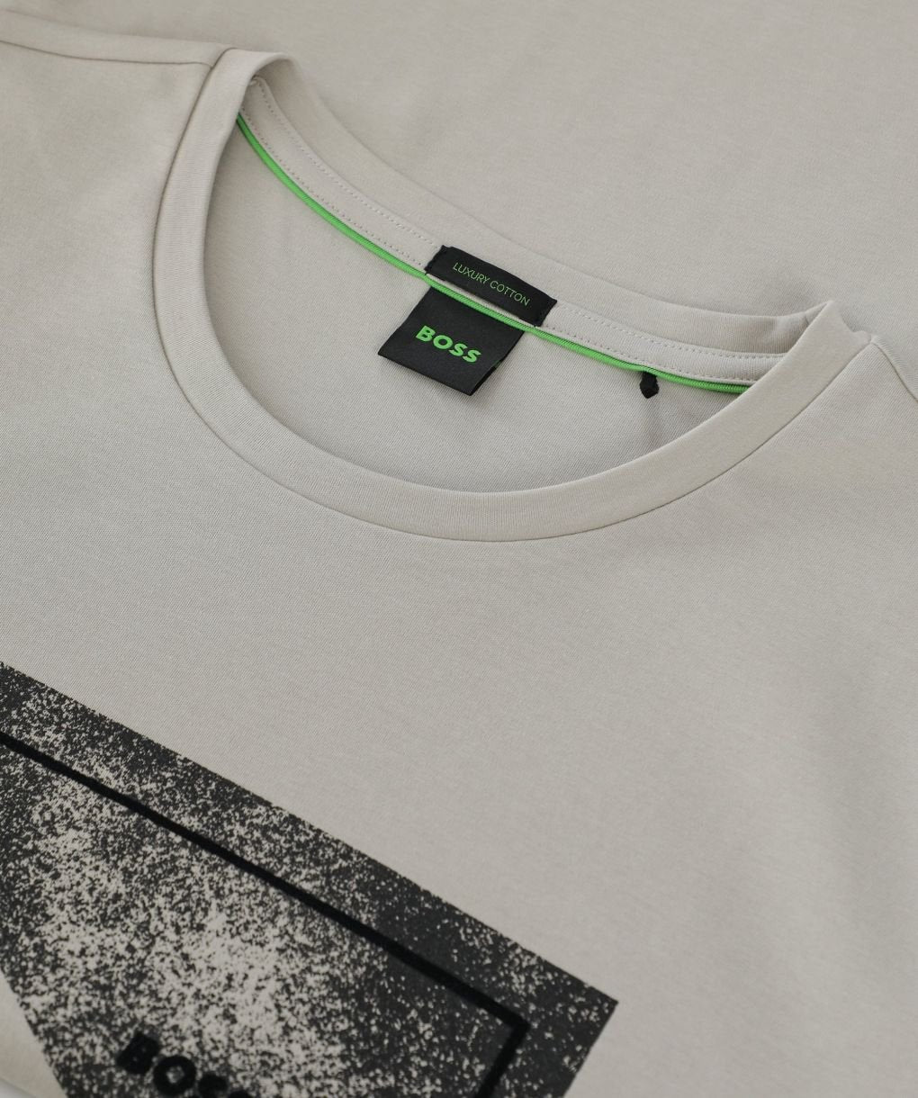Hugo Boss Men's Tee 9 Graphic Print Tee, Light Beige