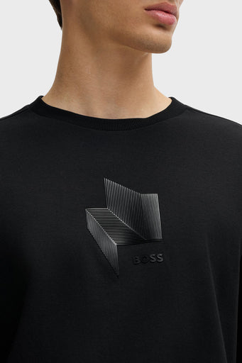 Hugo Boss Men's Tee Mirror 1 Crewneck T-Shirt, Black