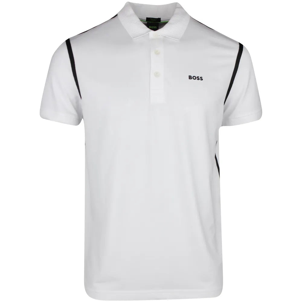 Hugo Boss Men's Paddy Tape Stretch Polo, White White