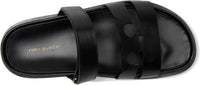 Tory Burch Women's INES Leather Sport Slides, Perfect Black