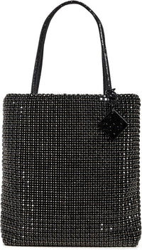 Tory Burch Women's Night Owl Crystal Embellished Mini Tote, Black One Size Black