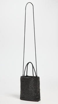 Tory Burch Women's Night Owl Crystal Embellished Mini Tote, Black
