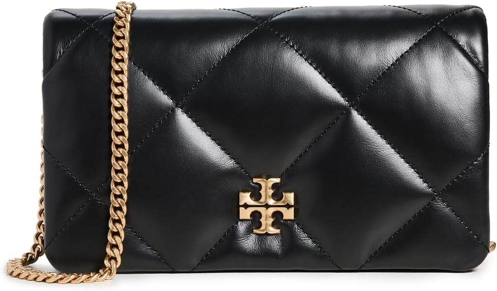 Tory Burch Women's Kira Diamond Quilt Wallet, Black