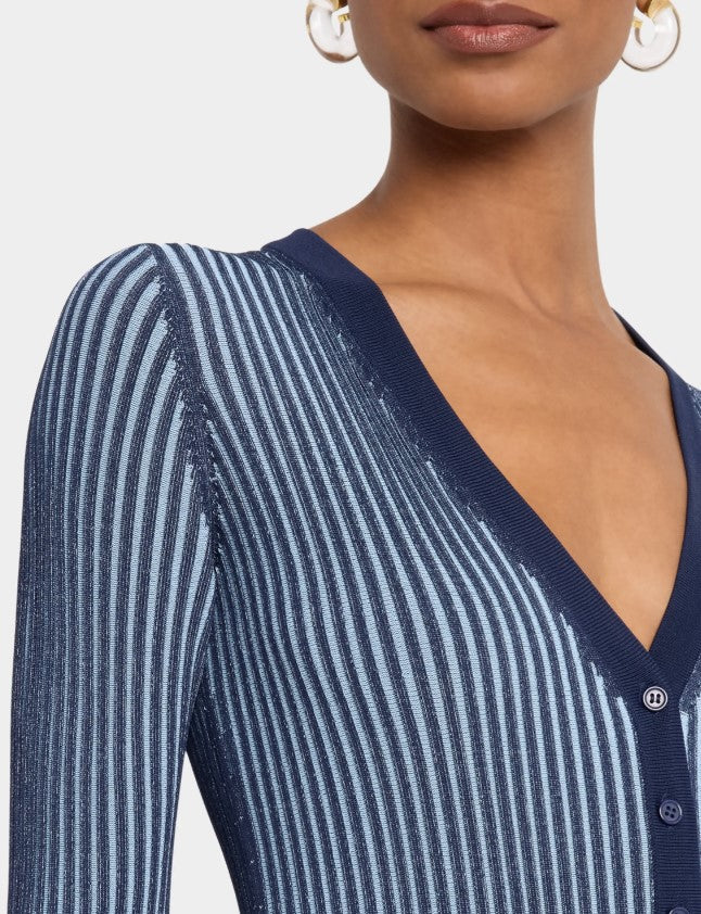 Staud Women's Shoko Sweater, Navy/Clear Blue