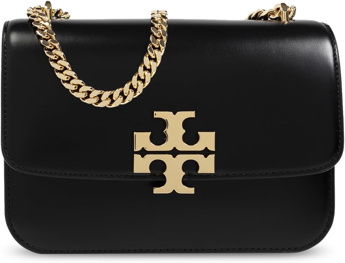 Tory Burch Women's Eleanor Small Convertible Shoulder Bag, Black One Size Black