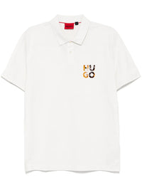 Hugo Men's Diridupol Short Sleeve Polo Shirt, White White