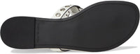 Tory Burch Women's Miller Eyelet Sandal, Cloud Silver