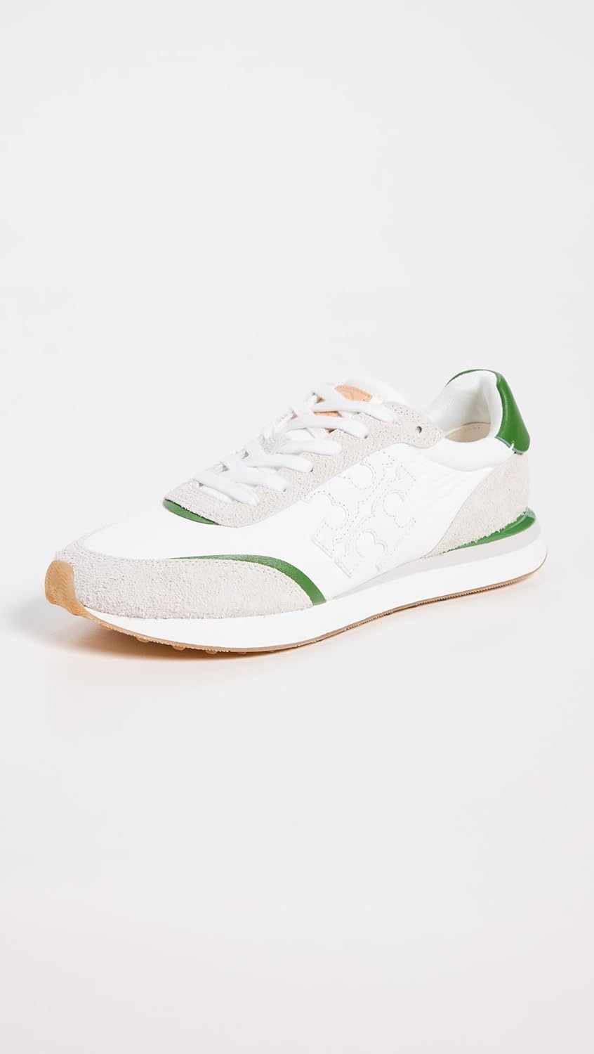 Tory Burch Women's Destiny Trainers, White/Purity/Pale Green