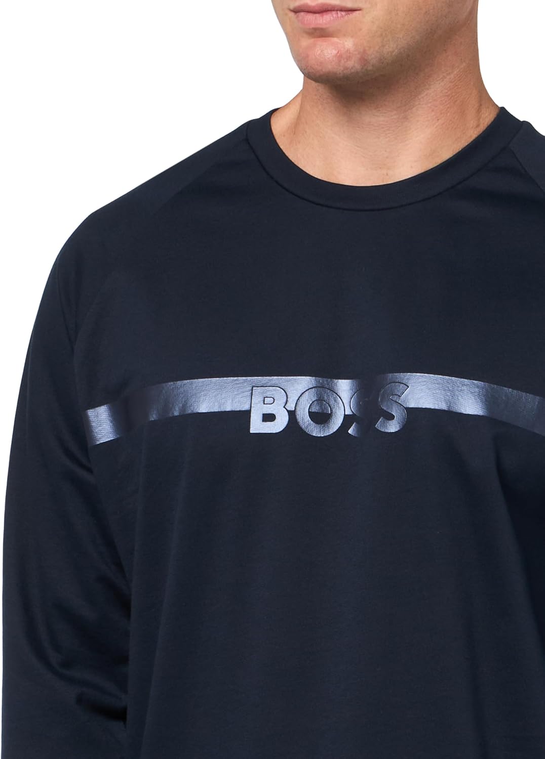 Hugo Boss Men's Authentic Crewneck Sweatshirt, Space Cadet Blue