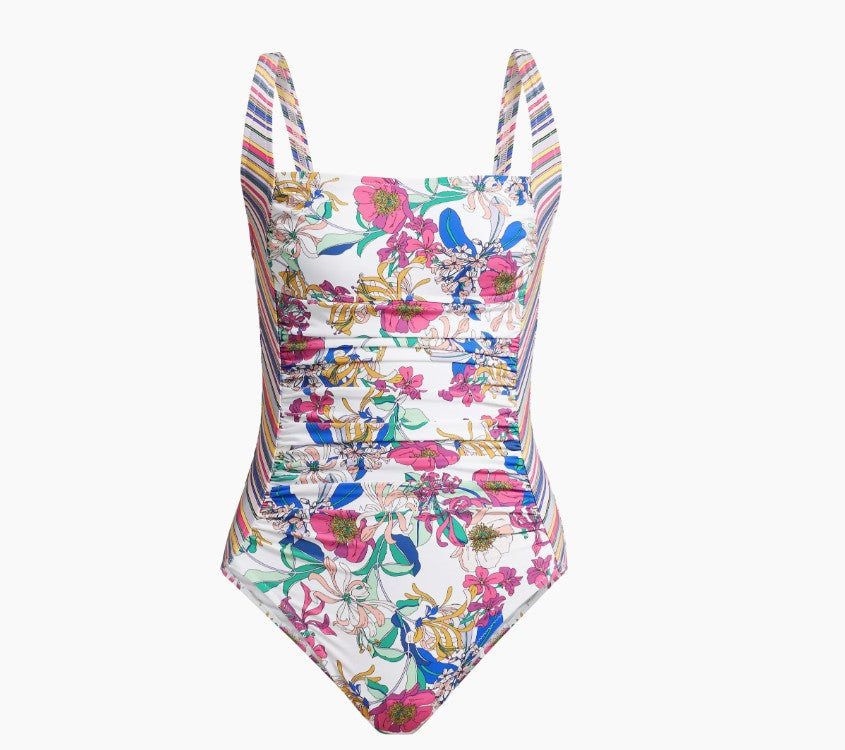 Johnny Was Women's Marilyn Ruched One-Piece, Aldrich Aldrich