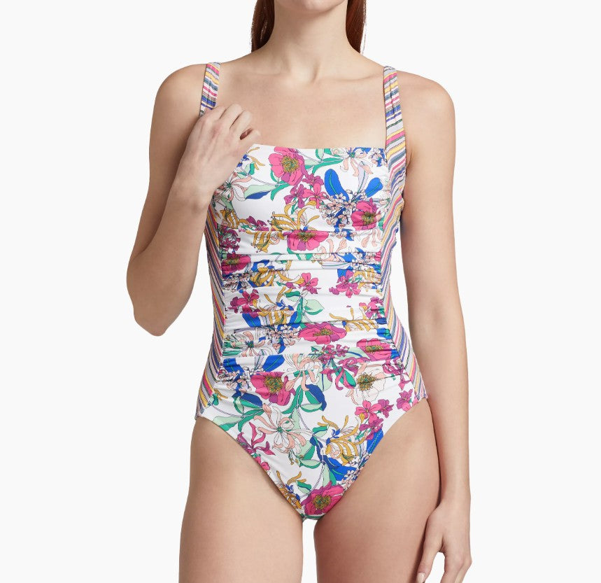 Johnny Was Women's Marilyn Ruched One-Piece, Aldrich