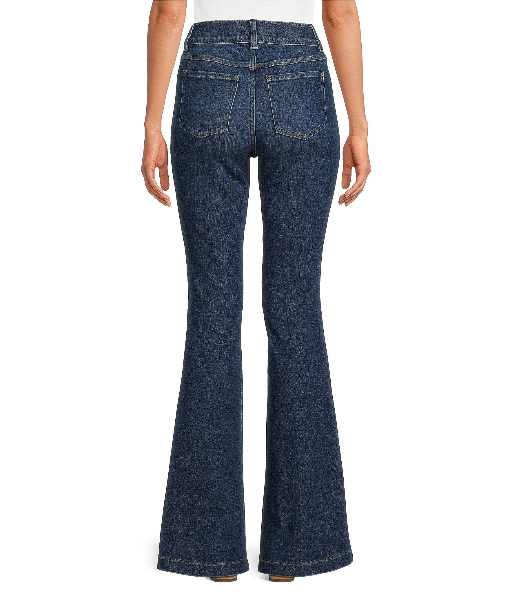 SPANX Women's Flare Jeans, Authentic Blue