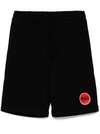Hugo Men's Decrio Knit Track Shorts, Black Black