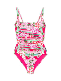 Johnny Was Women's Ruched One-Piece, Bocardi Bocardi