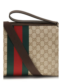 Gucci Men Medium Gg Shoulder Bag With Web Stripe