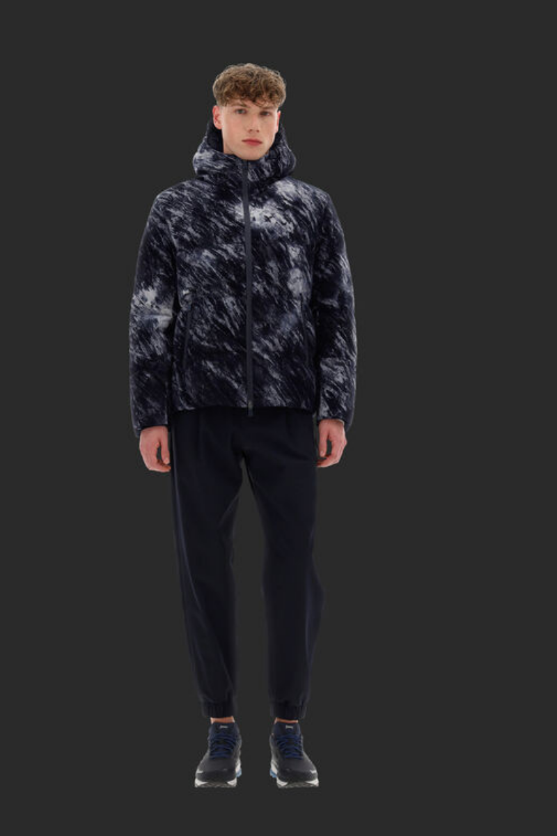 Herno Herno Men's Laminar Bomber Jacket In Snow Storm