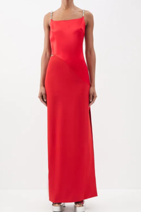 Givenchy Strap Long Dress_Vermillon