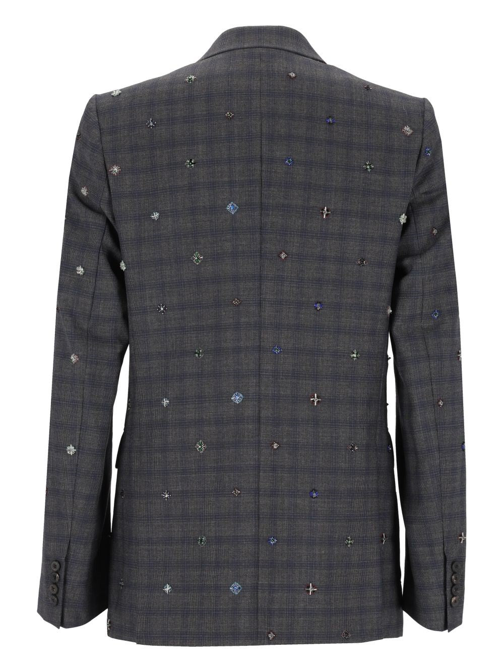 Dries Van Noten Men Embroidered Wool Blazer