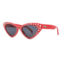 Moschino Sunglasses Cat Eye Full Rim, Black Frame and Grey Lens MOS006/S/STR0807IR