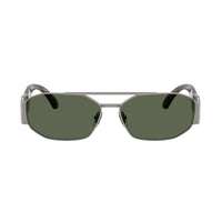 Versace Versace Sunglasses Rectangle Full Rim, Gunmetal Frame and Dark Grey Lens VE2287100171