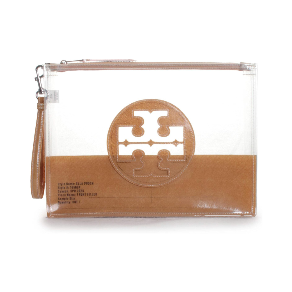 Tory Burch Women's Ella Pouch, Clear