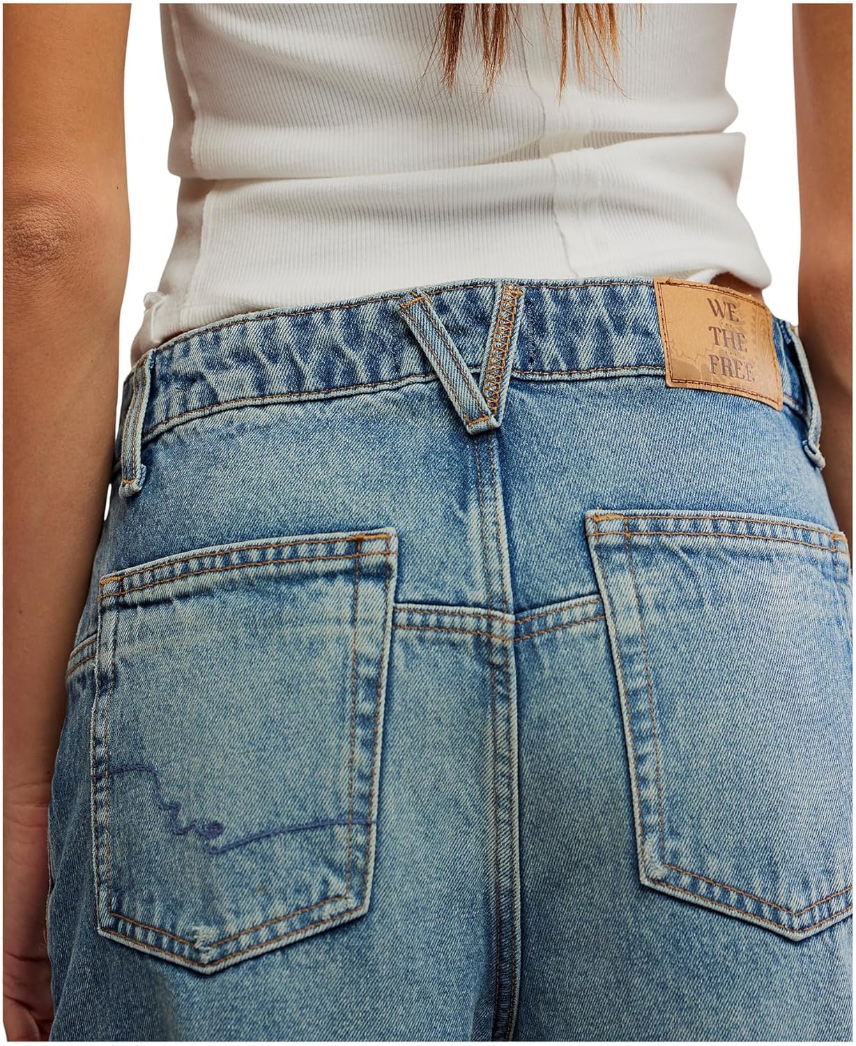 Free People Women's Deep Trance Dropped Boyfriend Jean, Bleached Out