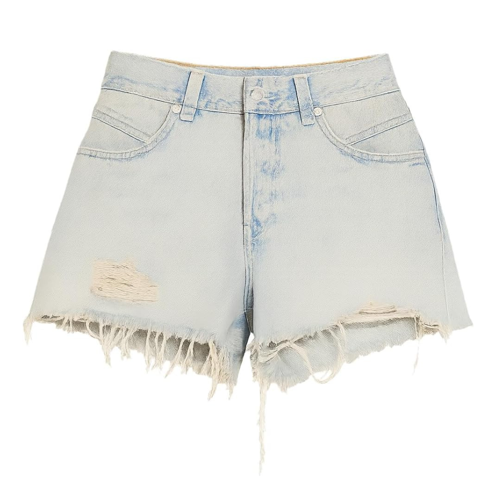 Free People Women's Now or Never Denim Shorts, Well Worn