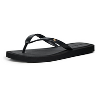 Tory Burch Women's Kira Padded Flip-Flop, Perfect Black/Gold